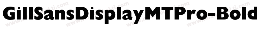 GillSansDisplayMTPro-Bold 语言英文字体转换